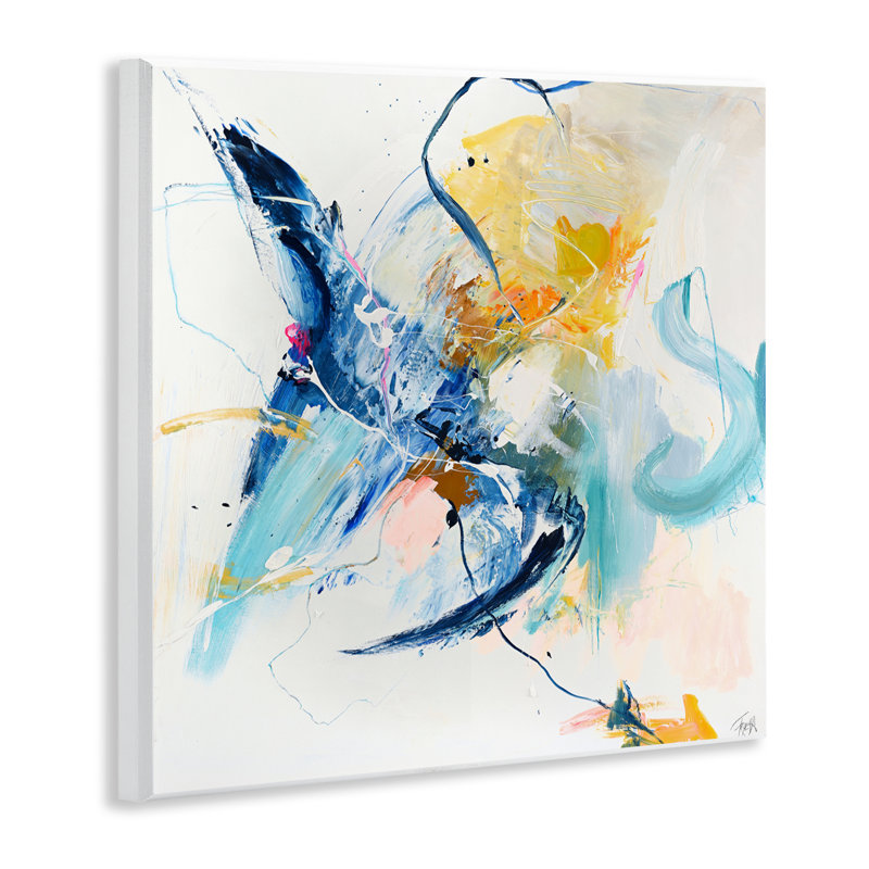 Plaque murale "Confident Blue Abstraction", design par Design Fabrikken