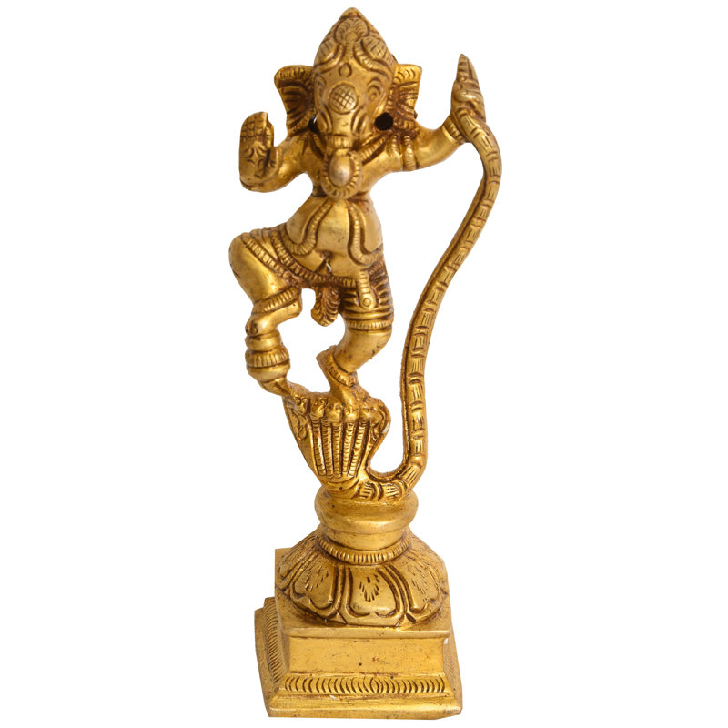 Statue de seigneur Ganesha dansant sur Kaliya