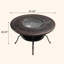 47.24"Outdoor Courtyard Leisure Cast Aluminum Baking Table with Electric Fire