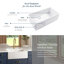 Austen Crisp White Fireclay Single Bowl Undermount Farmhouse Apron Kitchen Sink-92476257
