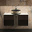 Ensemble de meuble-lavabo simple 40 po avec plateau en verre trempé Lucent