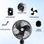 18 po Ventilateur mural intérieur / extérieur 3 vitesses noir