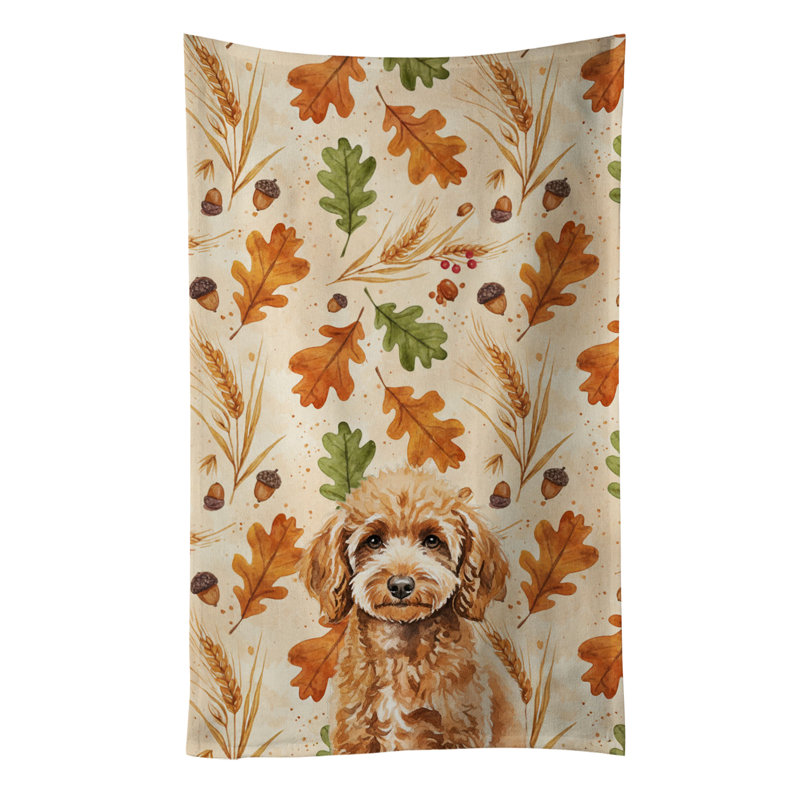 Serviette de cuisine miniature Miniature, Caniche miniature abricot