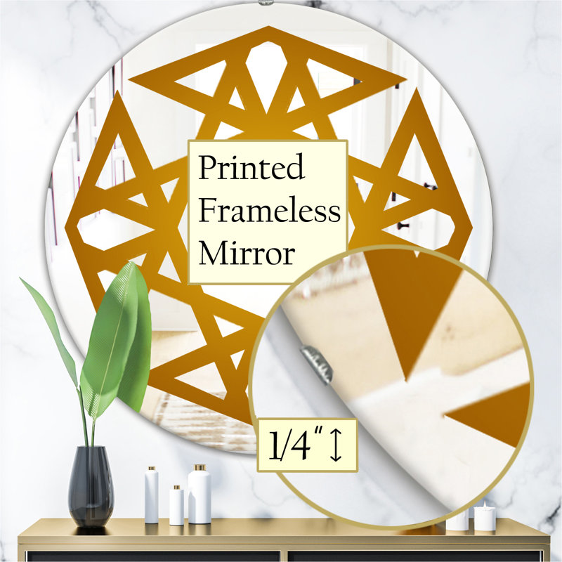 Miroir d'appoint, H 23,6 po x l 23,6 po