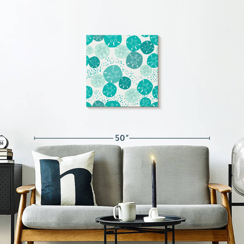 Brampt Turquoise Sand Dollars, 20" H x 20" W