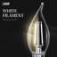 Ampoule à DEL à filament blanc Feit BA10 E12 (candélabre), équivalente à 40 watts, paquet de 4-124664787