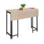 Table avec abattant, finition brune