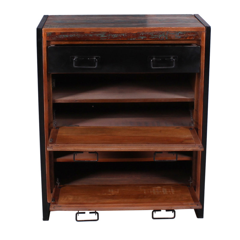 Esha Solid Wood Shoe Storage Cabinet