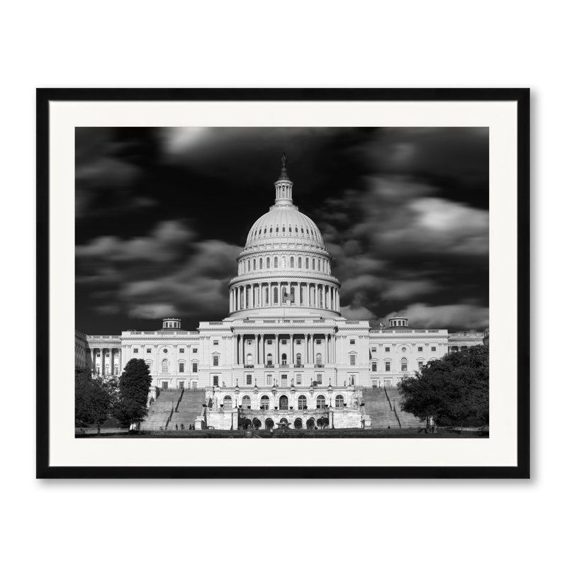 Capitol I Print by Robert Dodge, Black Framed Paper, 24" H x 30" W