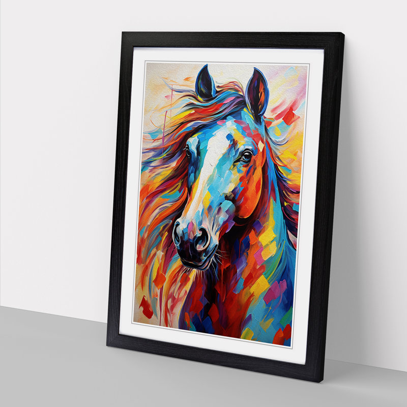 Horse Expressionism Art - Framed Print