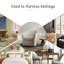 Fauteuil demi-tonneau pivotant rembourré Aunna-1858422839