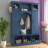 Modern All-in-One Hall Tree with Adjustable Shelves | Classic Arched Farmhouse Storage Bench with Dual Side Cabinets | Elegant Entryway Organizer with 7 Hooks for Mudroom, Hallway, or Living Room-1387770508