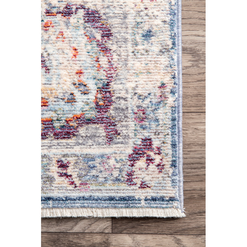 Perdue Viscose Oriental Indoor Rug, Rectangle 5'3" x 7'7"