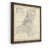 Toile avec cadre en noyer