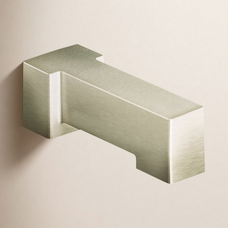 90 Degree Handle Wall Mounted Tub Spout Trim, Brushed Nickel