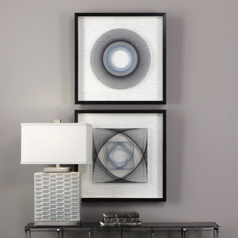 " Geometric Framed " 2 - Pieces
