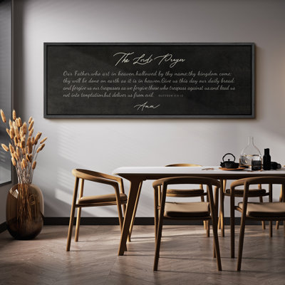 «The Lord's Prayer», œuvre d'art religieuse, décoration murale de salon