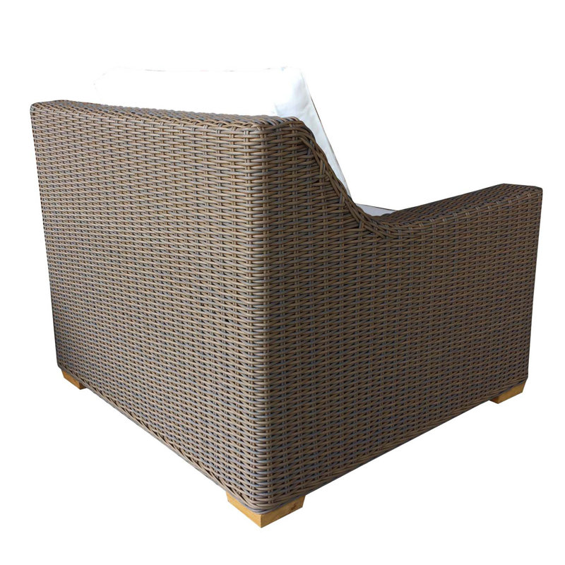 Chaise longue pour patio avec coussin Hobson