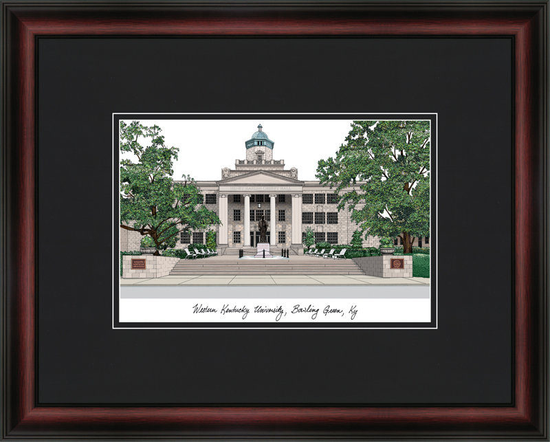 Cadre photo avec lithographie western kentucky hilltoppers academic ncaa