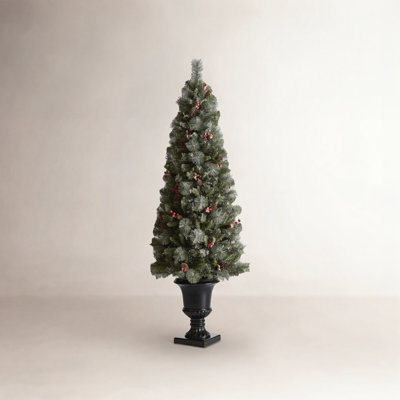 Heyden White 6' Pre-Lit Cypress Christmas Tree