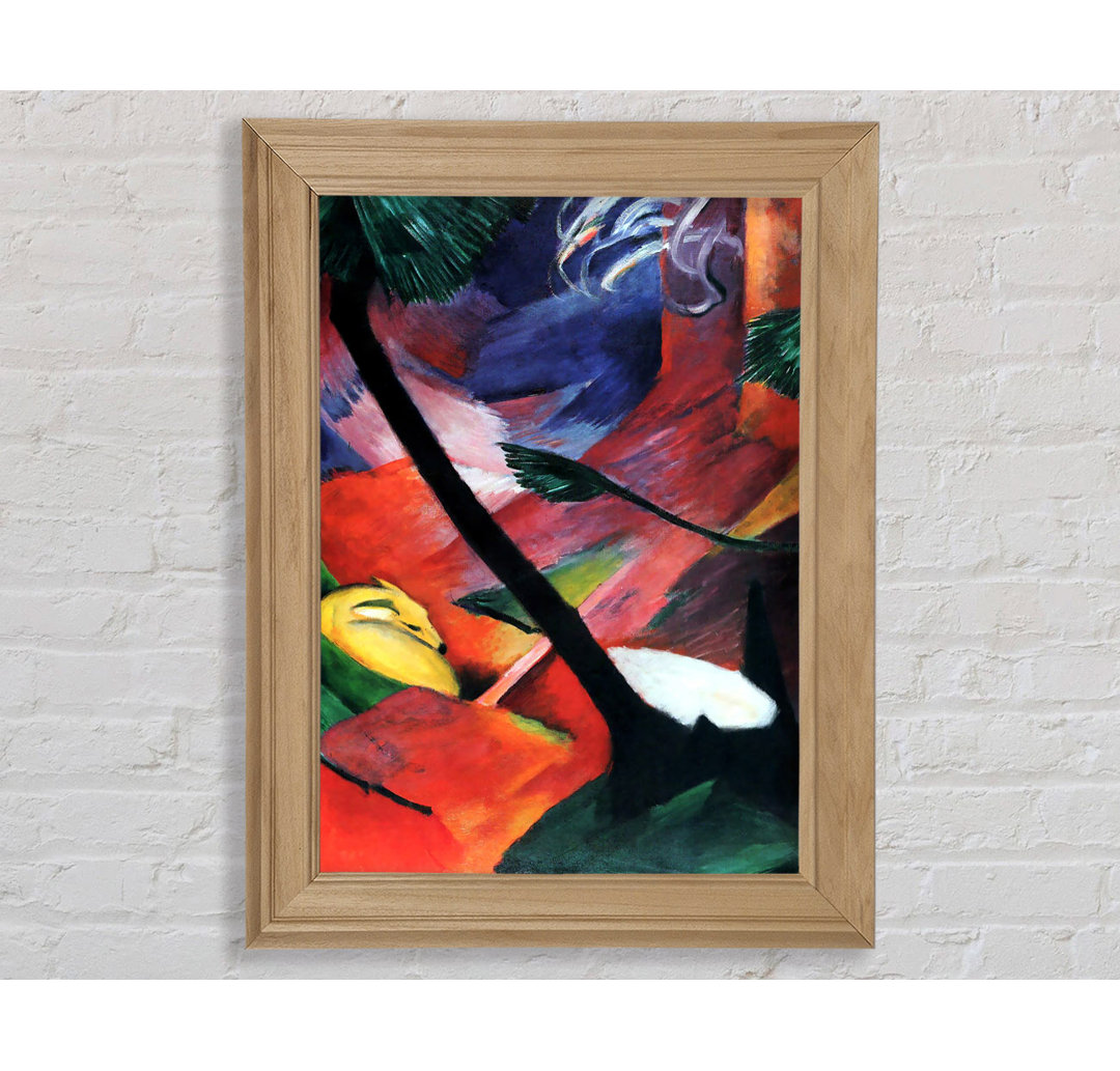 Franz Marc Hirsche im Wald 2 - Druck