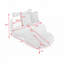 Chaise en velours côtelé avec repose-pieds-914788436