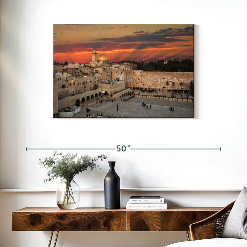Hannes Jerusalem Temple Mount, 24" H x 36" W