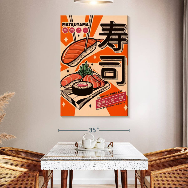 Yarlin Sushi Every Day, 51" H x 34" W