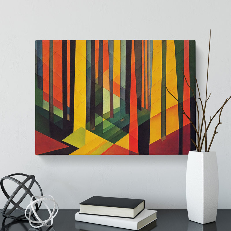 Blooming Abstract Forest - Wrapped Canvas, 40cm H x 60cm W x 3cm D