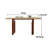 Ancient Style Rectangular Rock Plate Dining Table Solid Wood Base Dining Table-100529662