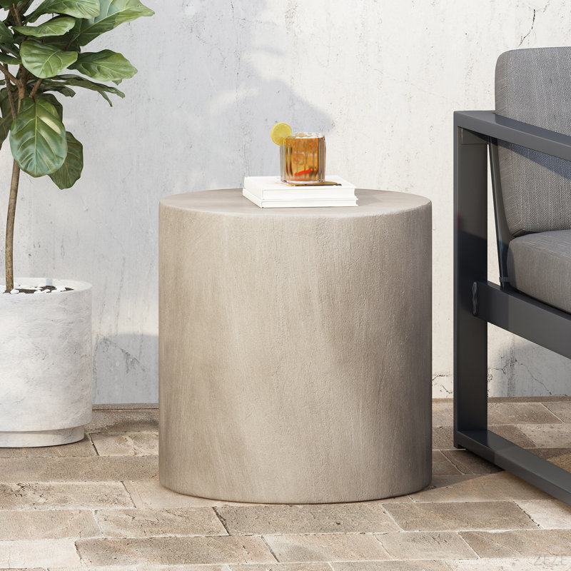 Outdoor Light Weight Concrete Side Table