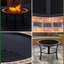 Sais Round Metal Wood Burning Smokeless Fire Pit