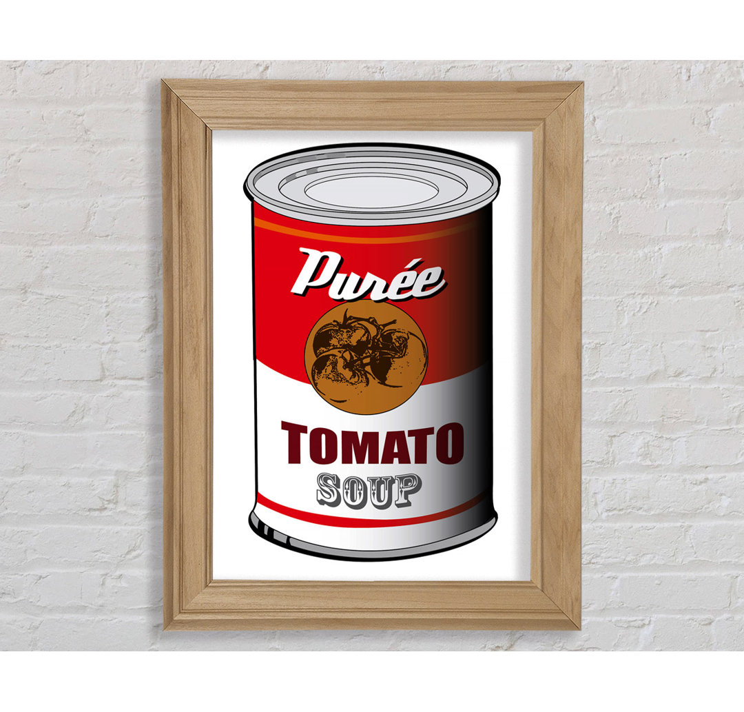 Pop Art Tomatensuppe - Einzelne Bilderrahmen Kunstdrucke