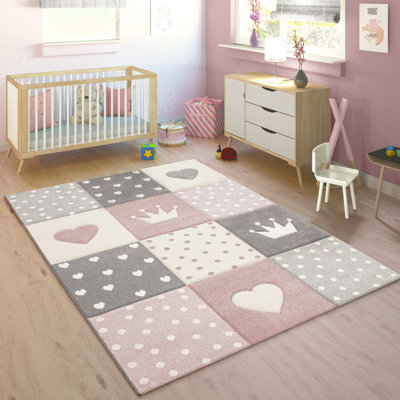 Aledo Pink/Grey Rug