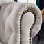 Canapé Chesterfield en tissu beige (beige)-306170870