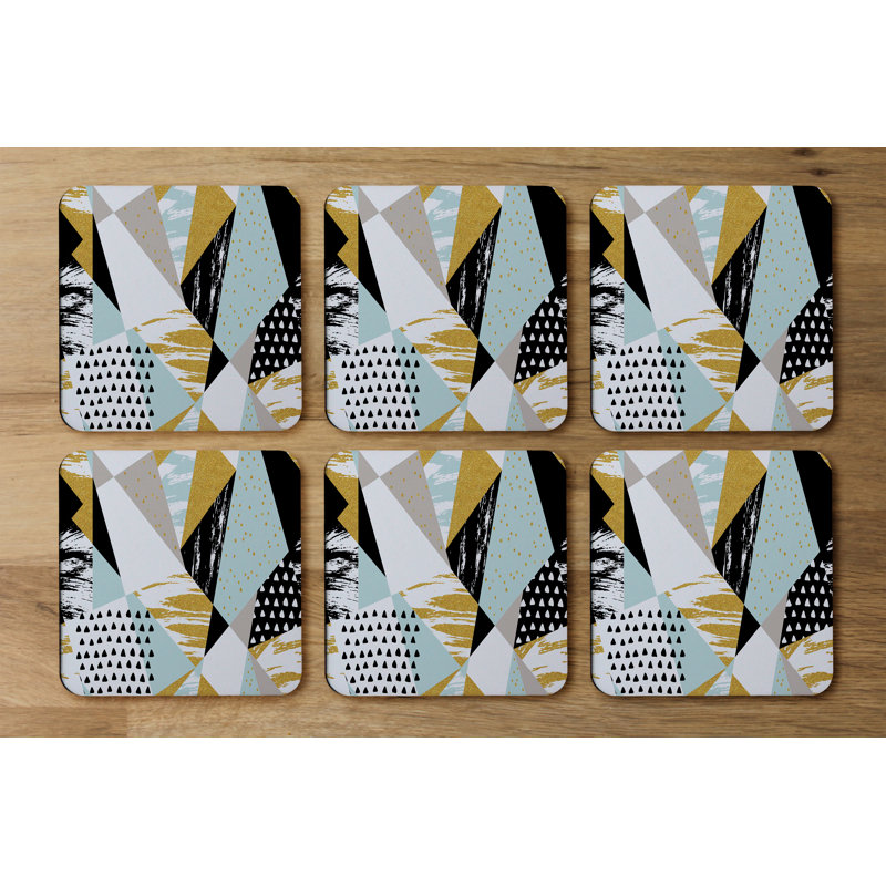 Square 6 Piece Coaster Set