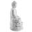 Bodhi 16" Serene Buddha Statue on Lotus Throne in Stone Gray-191112439