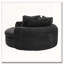 Fauteuil d'appoint rembourré en tissu chenille-48432667