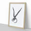 Sheep Skull Illustration in Black and White - Picture Frame Drawing Print-55619219-55619221