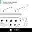Porte de douche coulissante double sans cadre l 60 po x H 80 po-101025382
