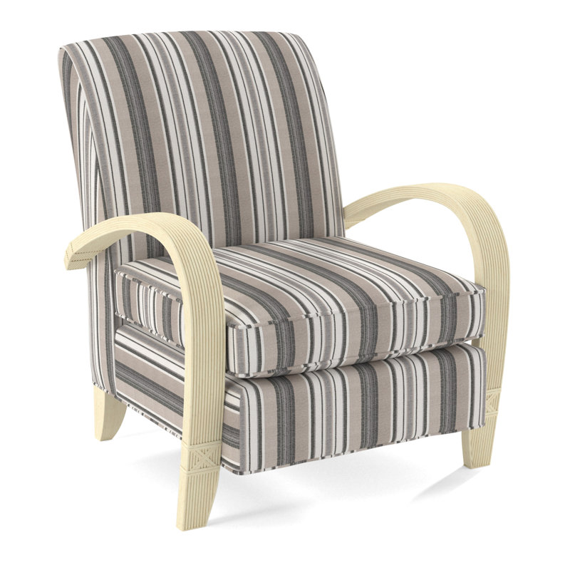 Vero Armchair, Bisque, White Performance Fabric; 0851-94