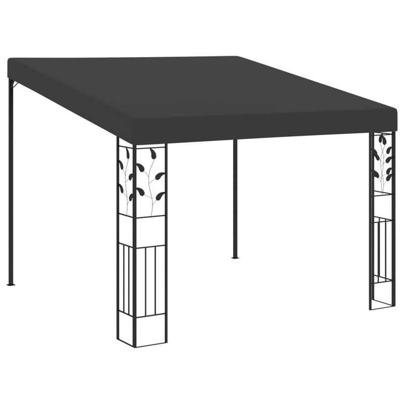 Ophelia & Co. Wand-Pavillon 3X3x2,5 M Anthrazit, Anthracite