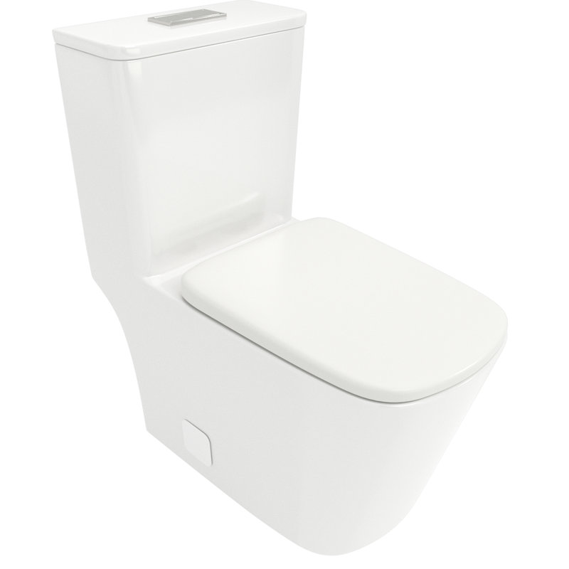 Modern Ceramic Toilet With Soft Cushioned Seat - Extra Comfort White To Scratches, Finish