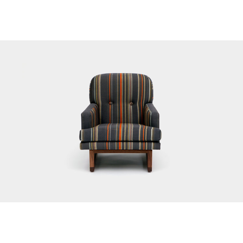 Melinda Tufted Armchair, Yellow/Blue/Red