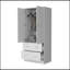 Armoire-penderie Wenden avec 2 tiroirs, 2 portes, grand rangement et tringle-1365735675