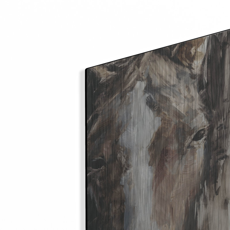 Art mural en métal «Cr qualité de cheval 2» par Ethan Harper, H 16 po x l 12 po