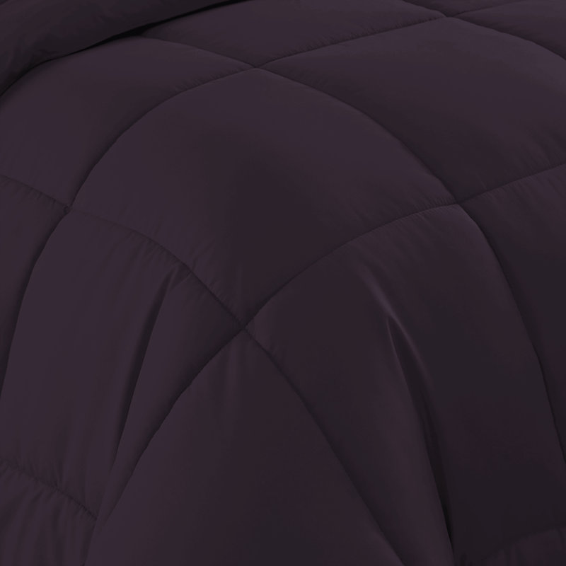 Ensemble d'édredon et de draps de couleur unie toutes saisons pour lit dans un sac 5 pièces / 7 pièces par Sweet Home Collection