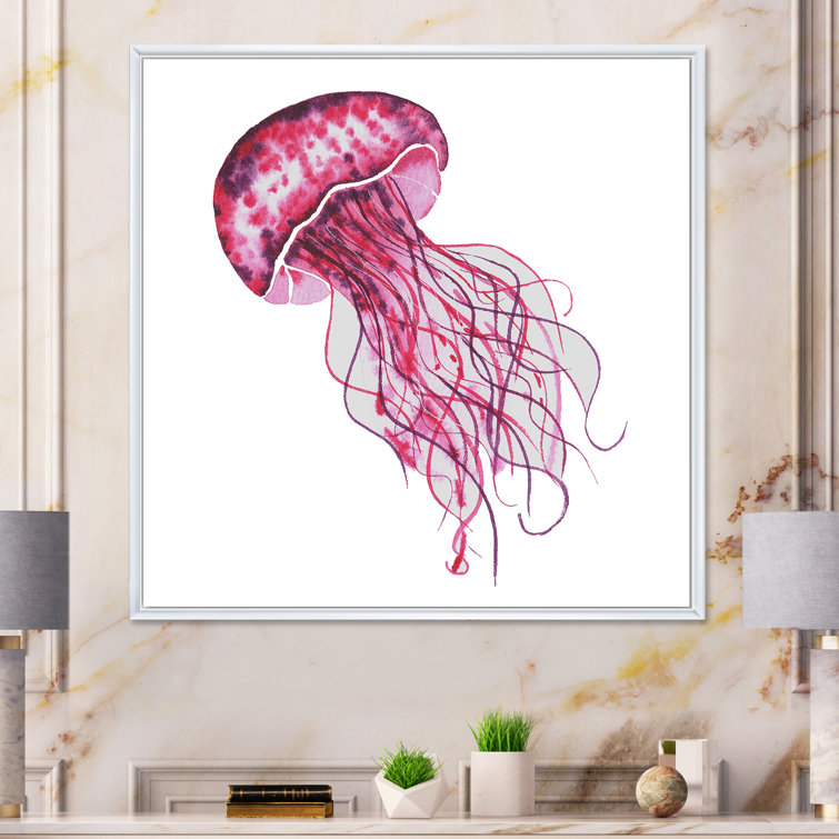 https://assets.wfcdn.com/im/49446920/resize-h755-w755%5Ecompr-r85/2189/218961824/Cute+Pink+Jellyfish+Framed+On+Canvas+Painting.jpg