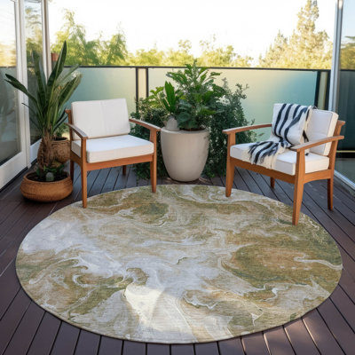 Tapis intérieur / extérieur brun Caelor