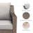 Tya Outdoor Wicker Rattan Swivel Rocking Chairs With Cushions And Ottomans-1481596765